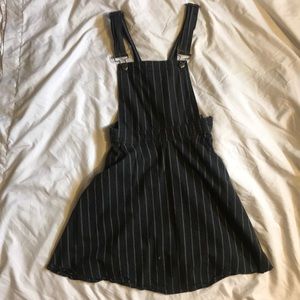 Striped Overalls Dressed